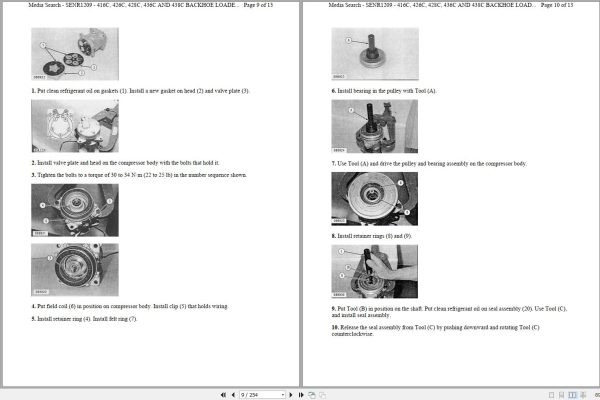 CAT Backhoe Loader 426C 6XN Operators Service Manual and Schematics 2