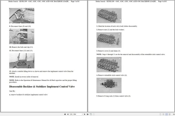 CAT Backhoe Loader 426C 7WN Operators Service Manual and Schematics 2
