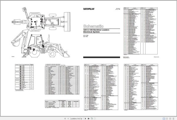 CAT Backhoe Loader 428 6TC Operators Service Manual and Schematics 3