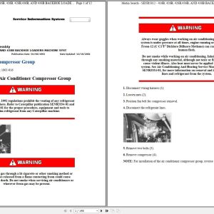 CAT Backhoe Loader 428B 7EJ Operators Service Manual and Schematics 1