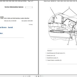 CAT Backhoe Loader 428D BLL Operators Service Manual and Schematics 1