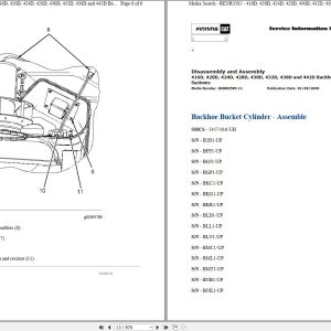 CAT Backhoe Loader 428D MBM Operators Service Manual and Schematics 1