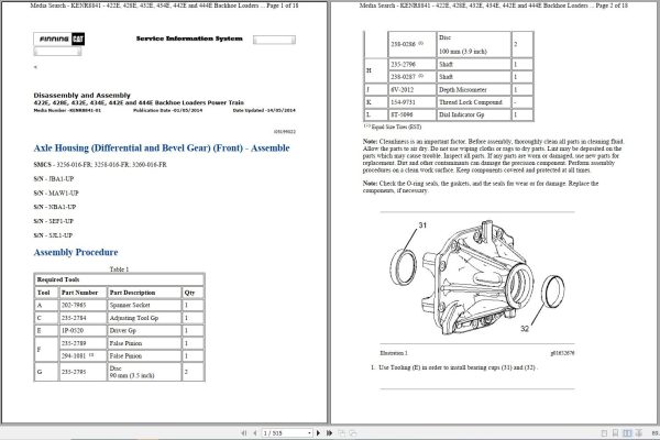 CAT Backhoe Loader 428E DPH Operators Service Manual and Schematics 1