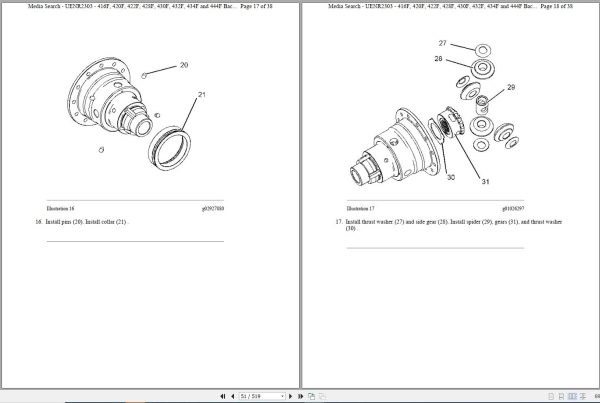 CAT Backhoe Loader 428F RAK Operators Service Manual and Schematics 2