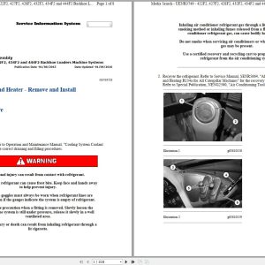 CAT Backhoe Loader 428F2 LYG Operators Service Manual and Schematics 1