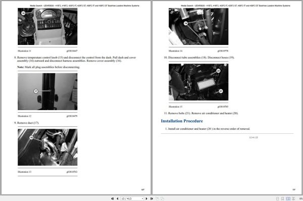 CAT Backhoe Loader 428F2 LYG Operators Service Manual and Schematics 2
