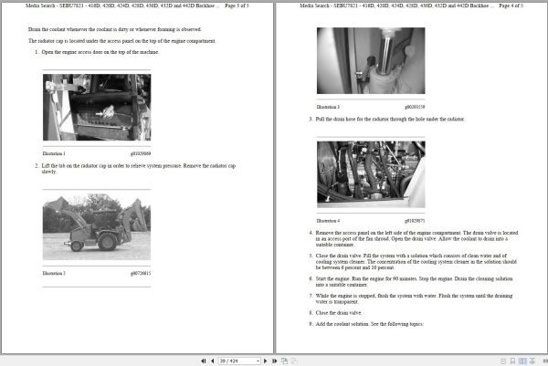 CAT Backhoe Loader 430D BML Operators Service Manual and Schematics 2