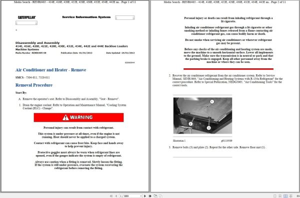 CAT Backhoe Loader 430E DDT Operators Service Manual and Schematics 1