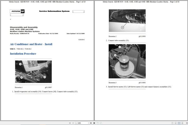 CAT Backhoe Loader 430E SCD Operators Service Manual and Schematics 1