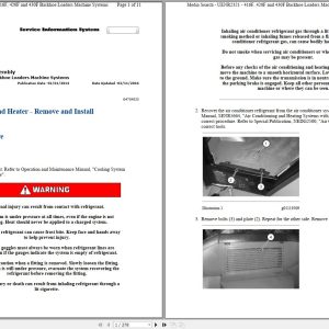 CAT Backhoe Loader 430F RDF Operators Service Manual and Schematics 1