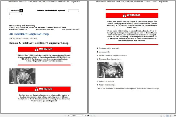 CAT Backhoe Loader 436B 7FL Operators Service Manual and Schematics 1