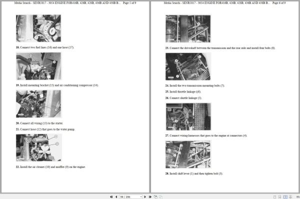 CAT Backhoe Loader 436B 7FL Operators Service Manual and Schematics 2