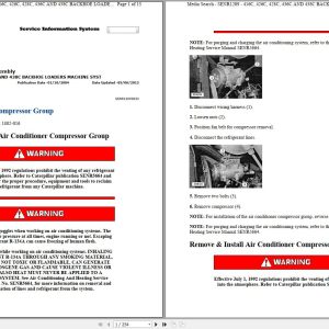 CAT Backhoe Loader 436C 2AR Operators Service Manual and Schematics 1