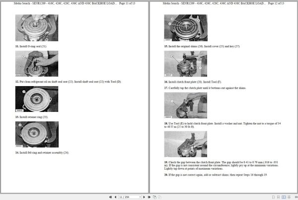 CAT Backhoe Loader 436C 2AR Operators Service Manual and Schematics 2