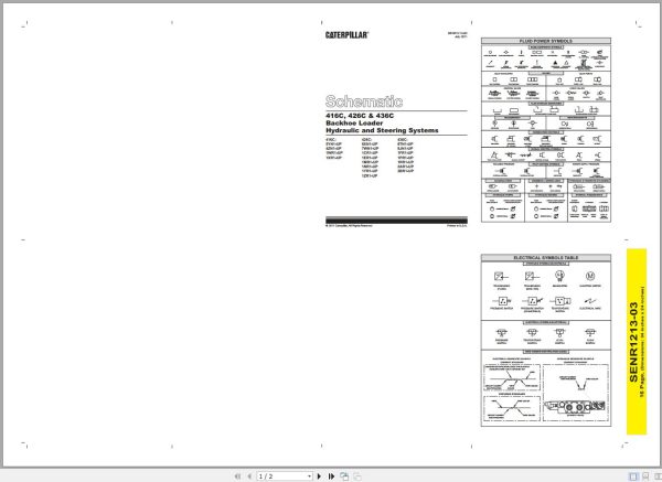 CAT Backhoe Loader 436C 2AR Operators Service Manual and Schematics 5