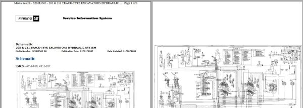 CAT Excavator 205 3HC Operation Service Manual and Schematics 5