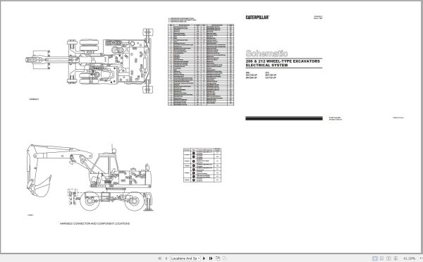CAT Excavator 212 5DC Operation Service Manual and Schematics 3