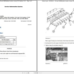 CAT Excavator 212B 3PJ Operation Service Manual and Schematics 1