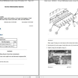 CAT Excavator 214B 4CF Operation Service Manual and Schematics 1