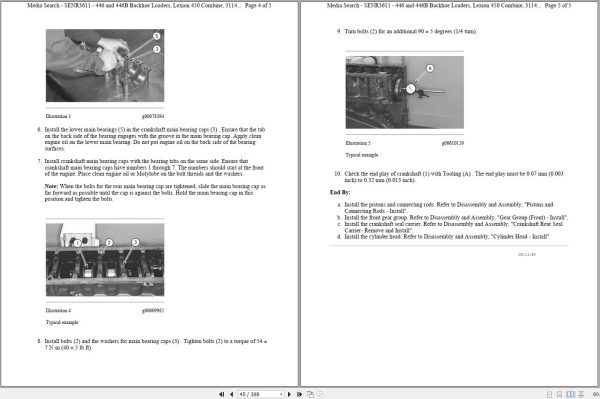 CAT Excavator 214B 4CF Operation Service Manual and Schematics 2