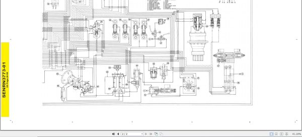 CAT Excavator 214B 4CF Operation Service Manual and Schematics 5