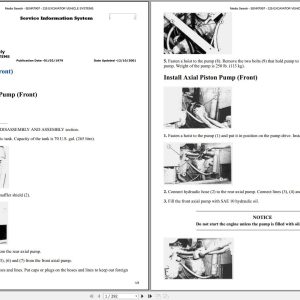 CAT Excavator 225 51U Operation Service Manual and Schematics 1