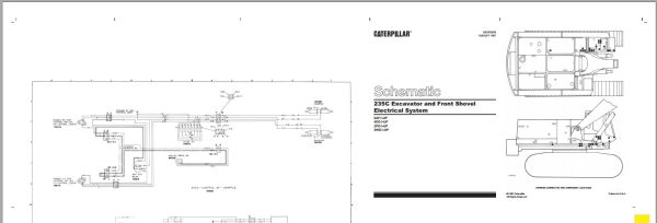 CAT Excavator 235C 5AF Operation Service Manual and Schematics 3