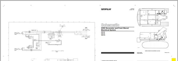 CAT Excavator 235C 5AF2PG Operation Service Manual and Schematics 3
