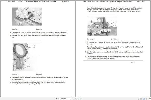CAT Excavator 312 6GK Operation Service Manual and Schematics 2