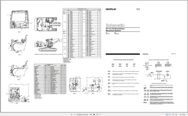CAT Excavator 312 6GK Operation Service Manual and Schematics 3