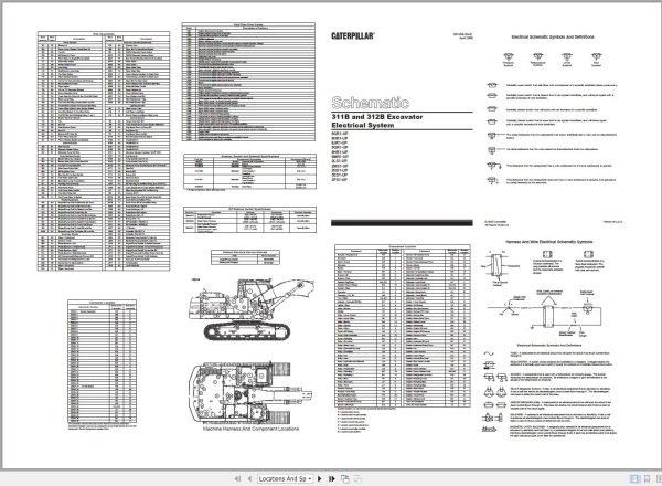 CAT Excavator 312B 2NS Operation Service Manual and Schematics 3