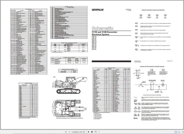 CAT Excavator 312B L 8JR Operation Service Manual and Schematics 3