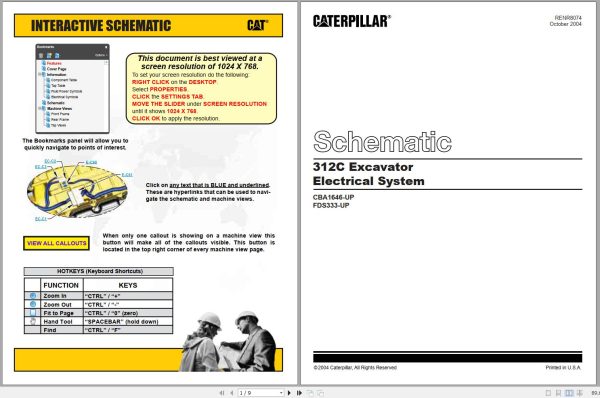 CAT Excavator 312C L CBA Operation Service Manual and Schematics 3