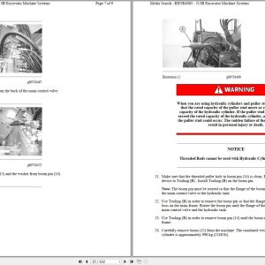 CAT Excavator 313B 9PR Operation Service Manual and Schematics 2
