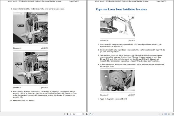 CAT Excavator 314D LCR SSZ Operation Service Manual and Schematics 2