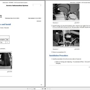 CAT Excavator 314E LCR ZJT Operation Service Manual and Schematics 1