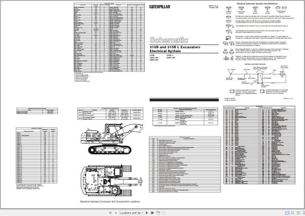 CAT Excavator 315B L 3AW Operation Service Manual and Schematics 3