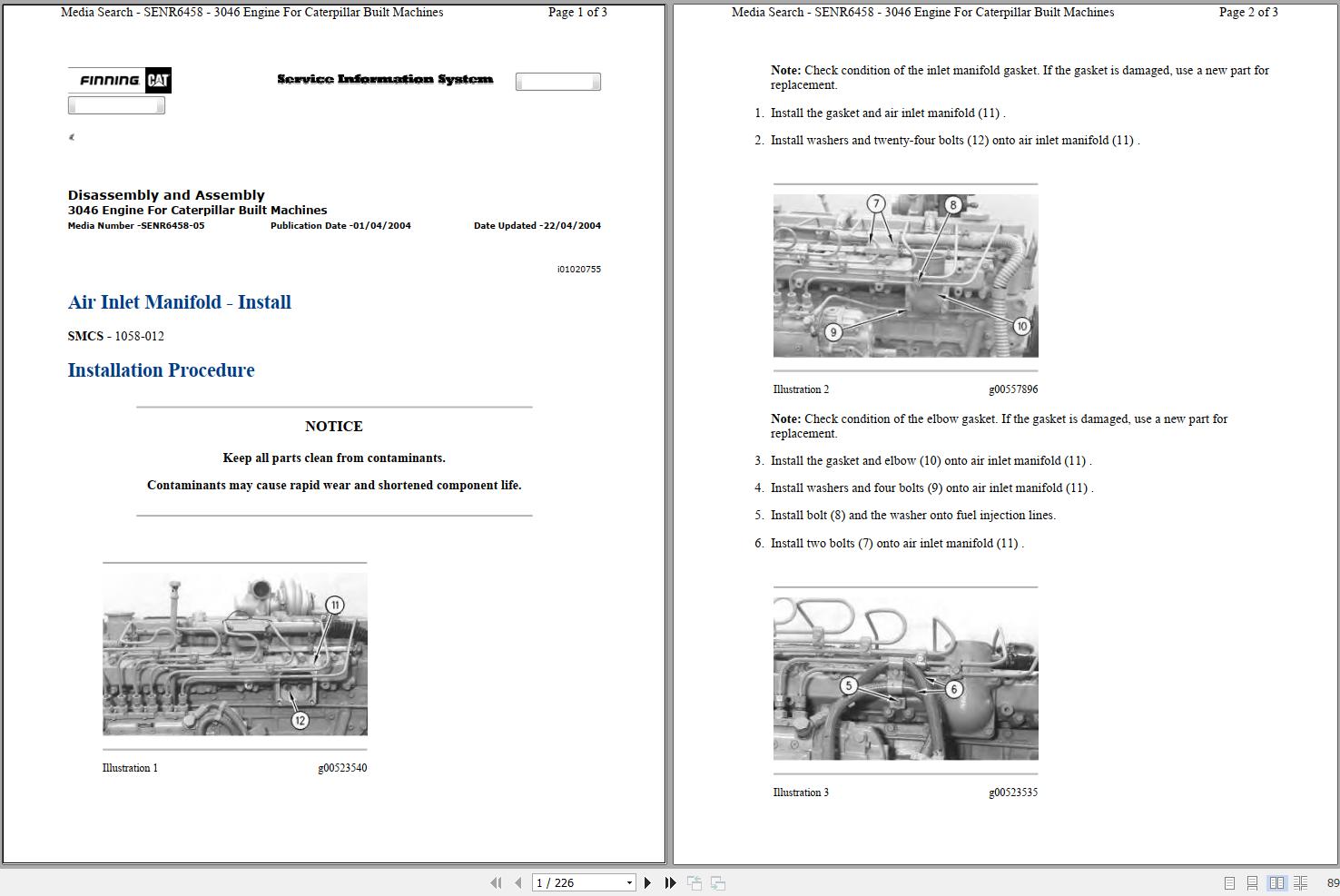 CAT Excavator 315B Operation Service Manual and Schematics 2