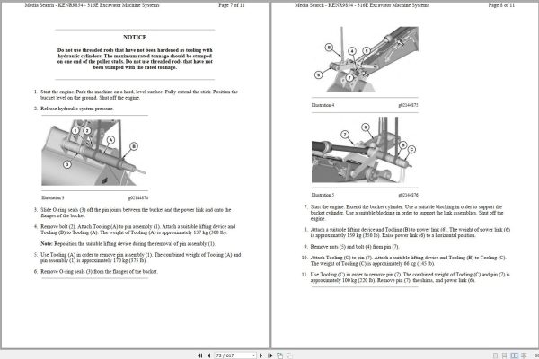 CAT Excavator 316E L YZZ Operation Service Manual and Schematics 2