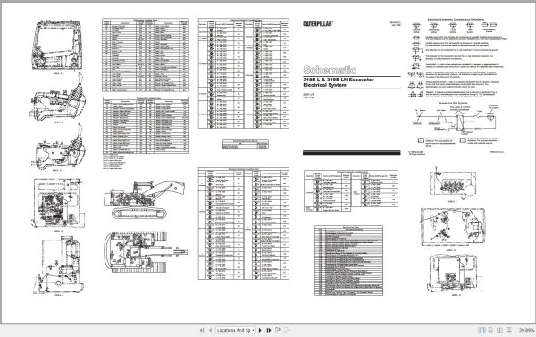 CAT Excavator 318B 3LR Operation Service Manual and Schematics 3