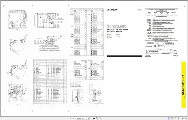 CAT Excavator 320 2DL Operation Service Manual and Schematics 3