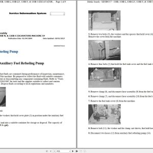 CAT Excavator 320B L 6CR Operation Service Manual and Schematics 1