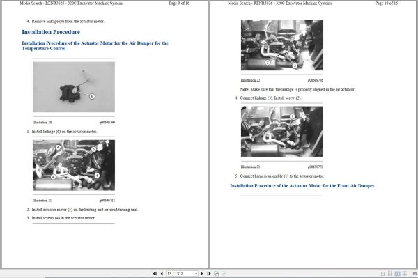 CAT Excavator 320C PAC Operation Service Manual and Schematics 2