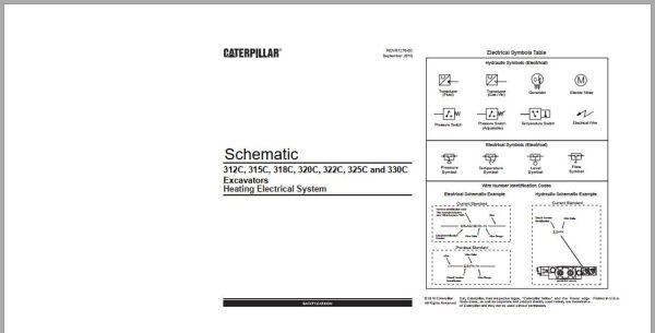 CAT Excavator 320C PAC Operation Service Manual and Schematics 3