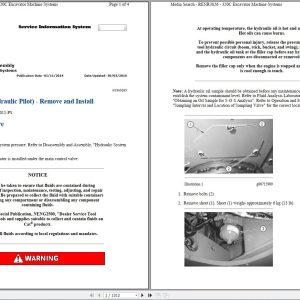 CAT Excavator 320C SBN Operation Service Manual and Schematics 1