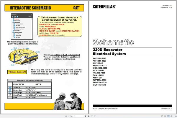 CAT Excavator 320D FAL Operation Service Manual and Schematics 3