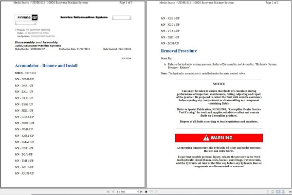 CAT Excavator 320D2 L KHR Operation Service Manual and Schematics 1