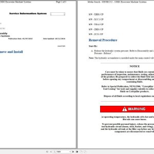 CAT Excavator 320D2 L PBB Operation Service Manual and Schematics 1