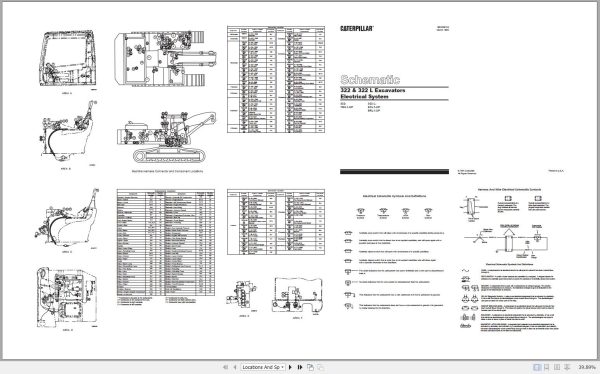 CAT Excavator 322 FM L 9RL Operation Service Manual and Schematics 3