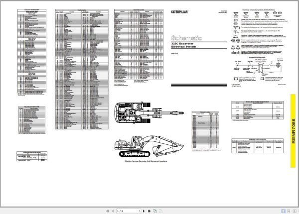 CAT Excavator 322C HEK Operation Service Manual and Schematics 3